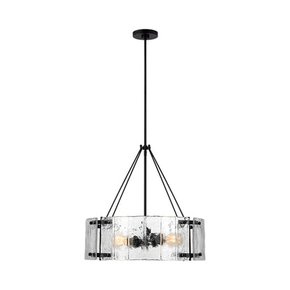 Calvert Chandelier in Aged Iron.