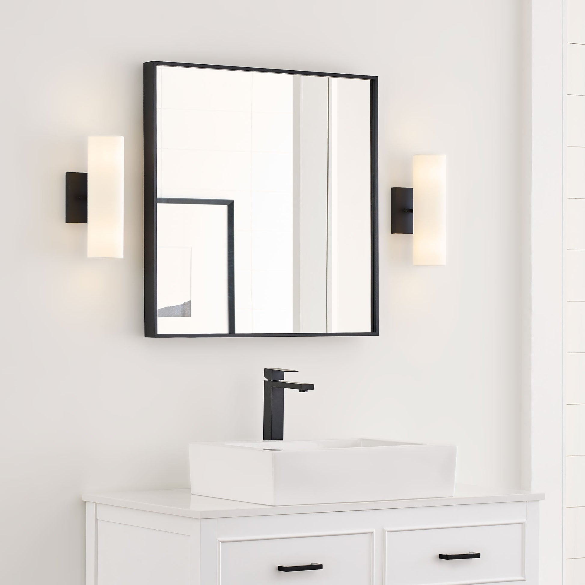 Capalino Wall Light in bathroom.