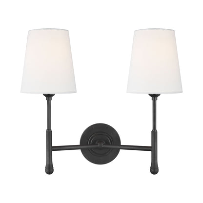 Capri Wall Light in Aged Iron (2-Light).