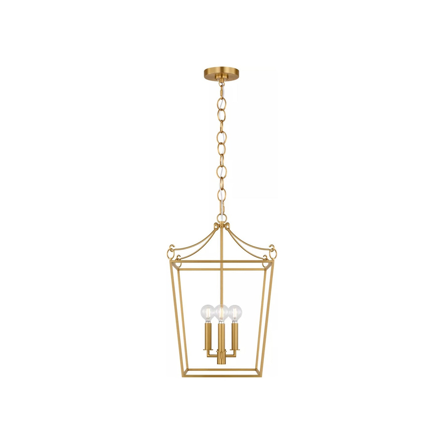 Carlyle Pendant Light in Burnished Brass (17.63-Inch).
