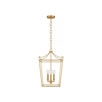 Carlyle Pendant Light in Burnished Brass (17.63-Inch).
