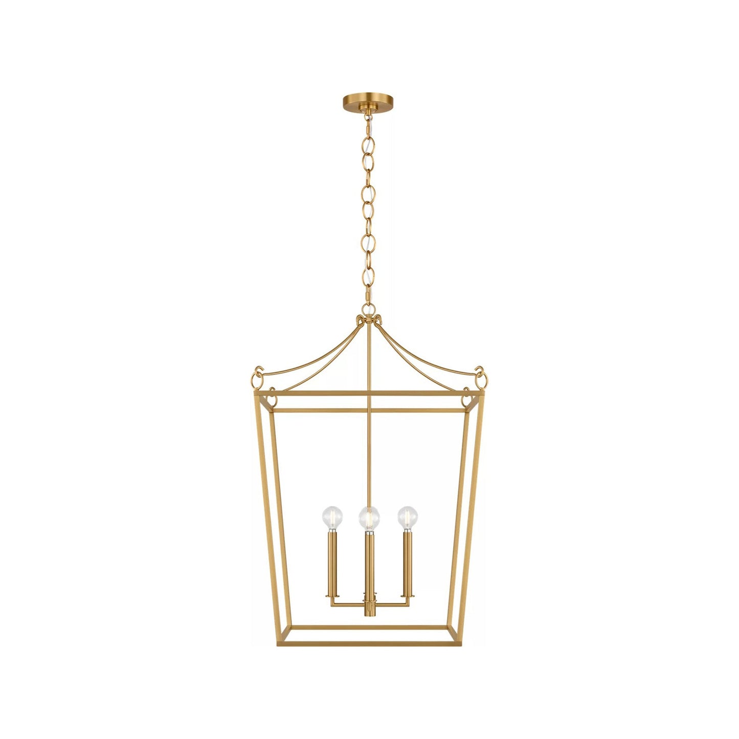 Carlyle Pendant Light in Burnished Brass (21-Inch).