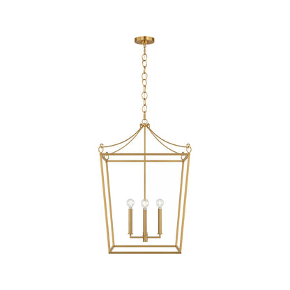 Carlyle Pendant Light in Burnished Brass (21-Inch).