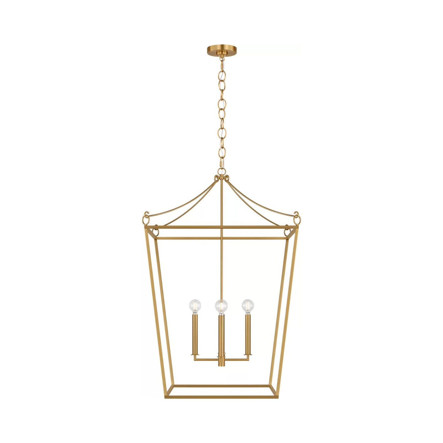 Carlyle Pendant Light in Burnished Brass (24.38-Inch).