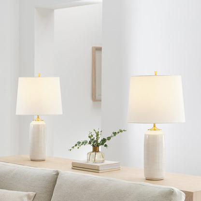 Cato Table Lamp in living room.