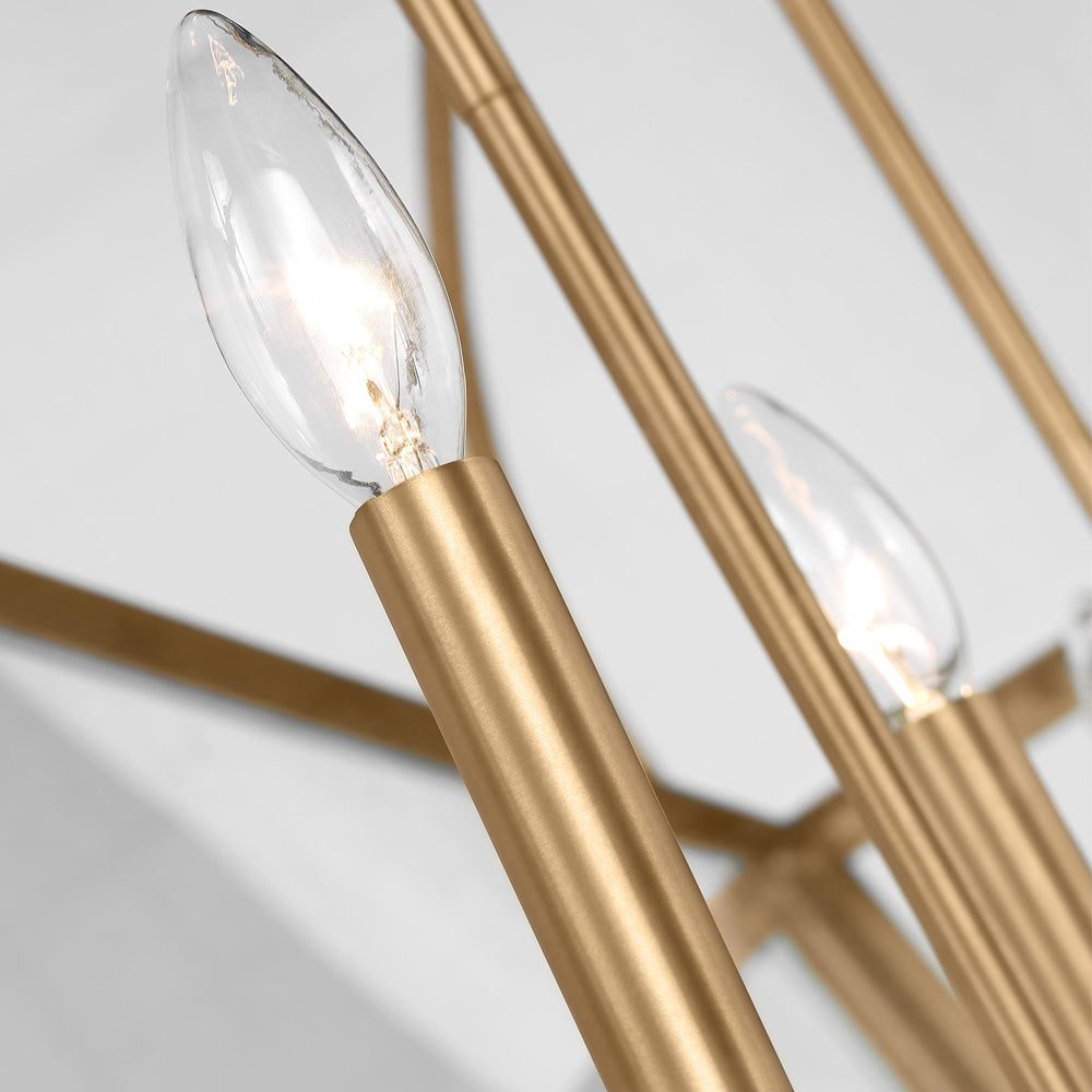 Charleston Linear Chandelier in Detail.