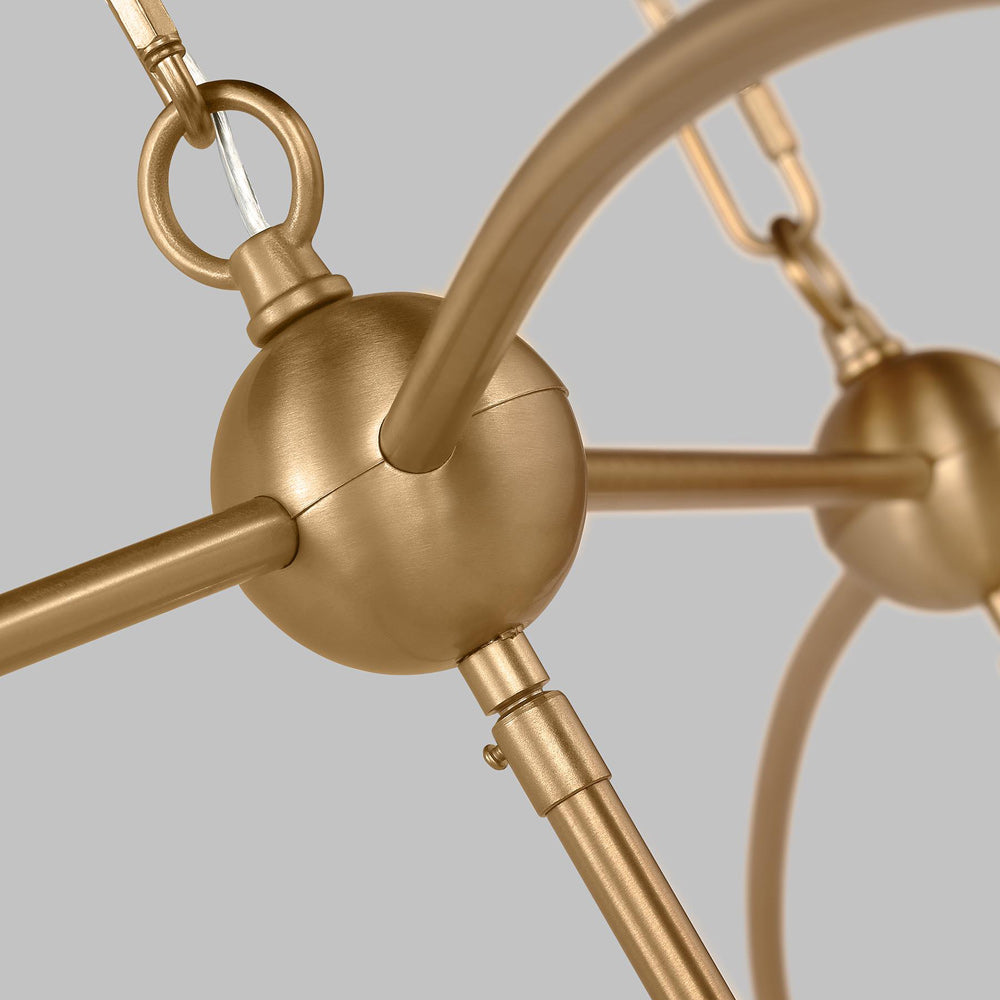 Charleston Linear Chandelier in Detail.