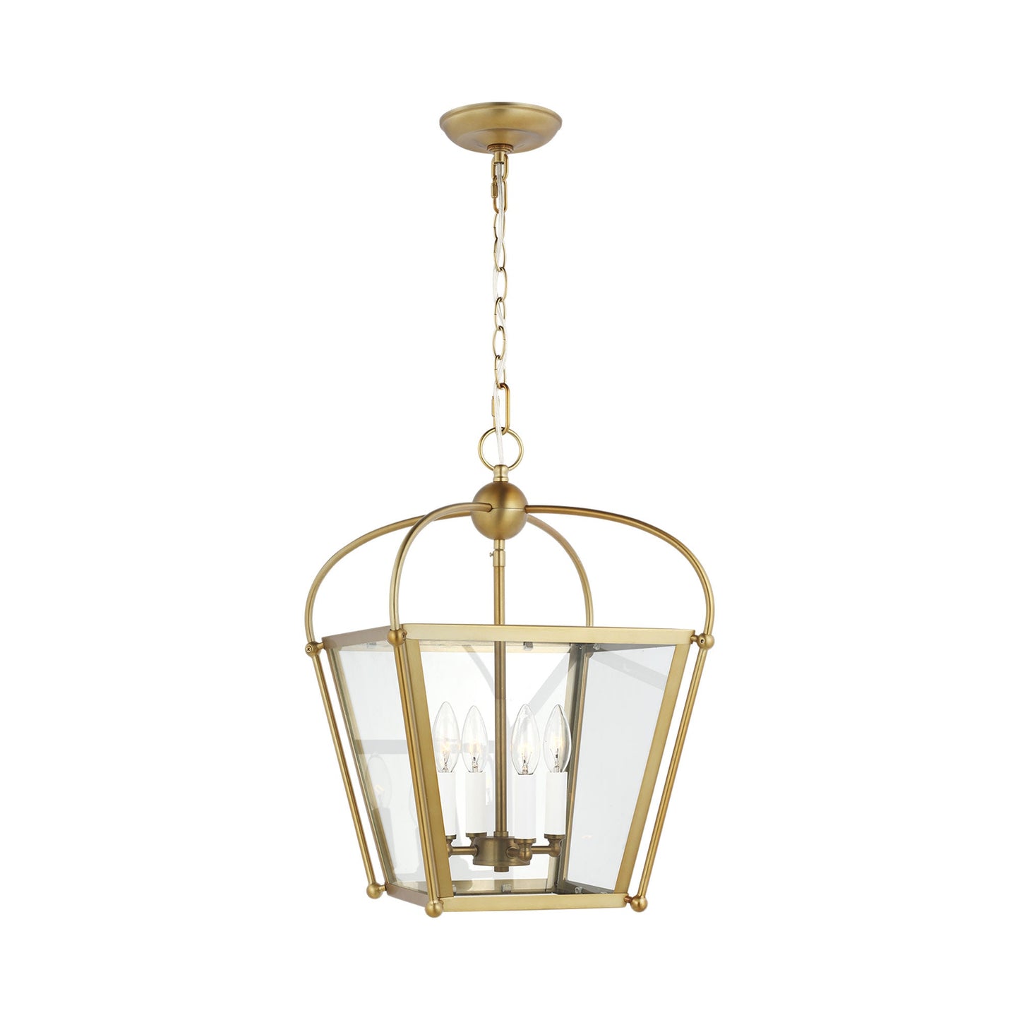 Charleston Pendant Light in Satin Brass (Small).