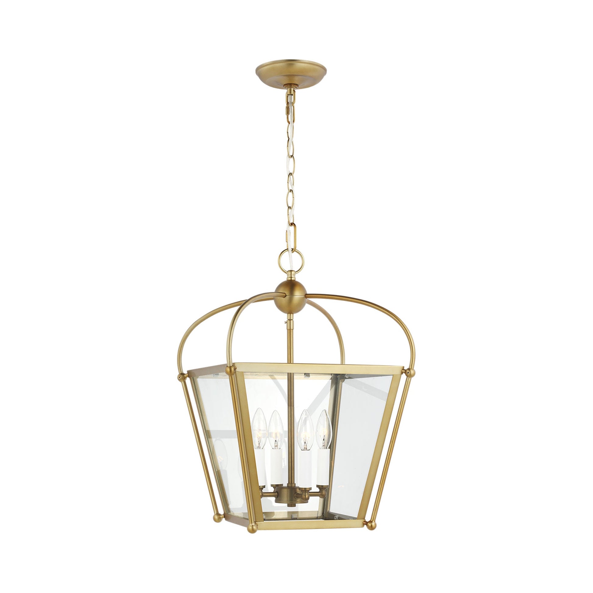 Charleston Pendant Light in Satin Brass (Small).