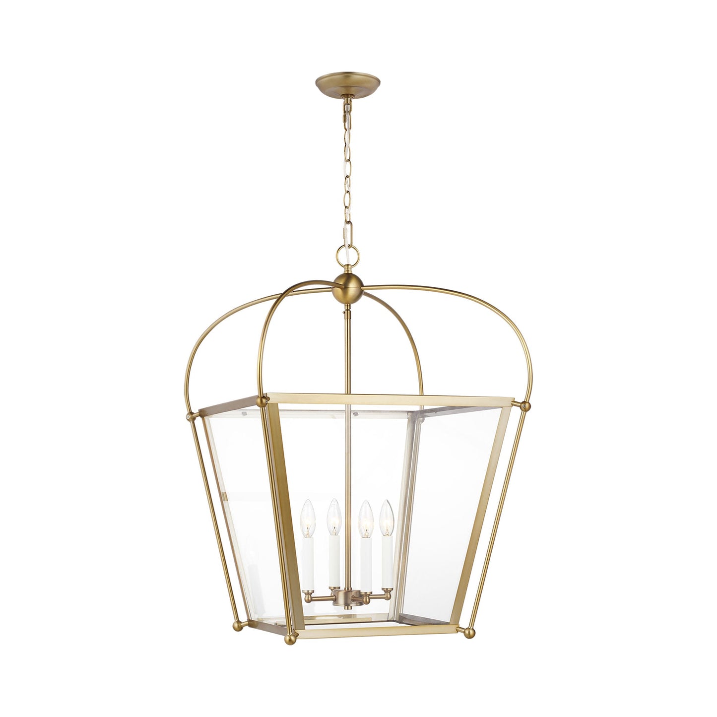 Charleston Pendant Light in Satin Brass (Medium).