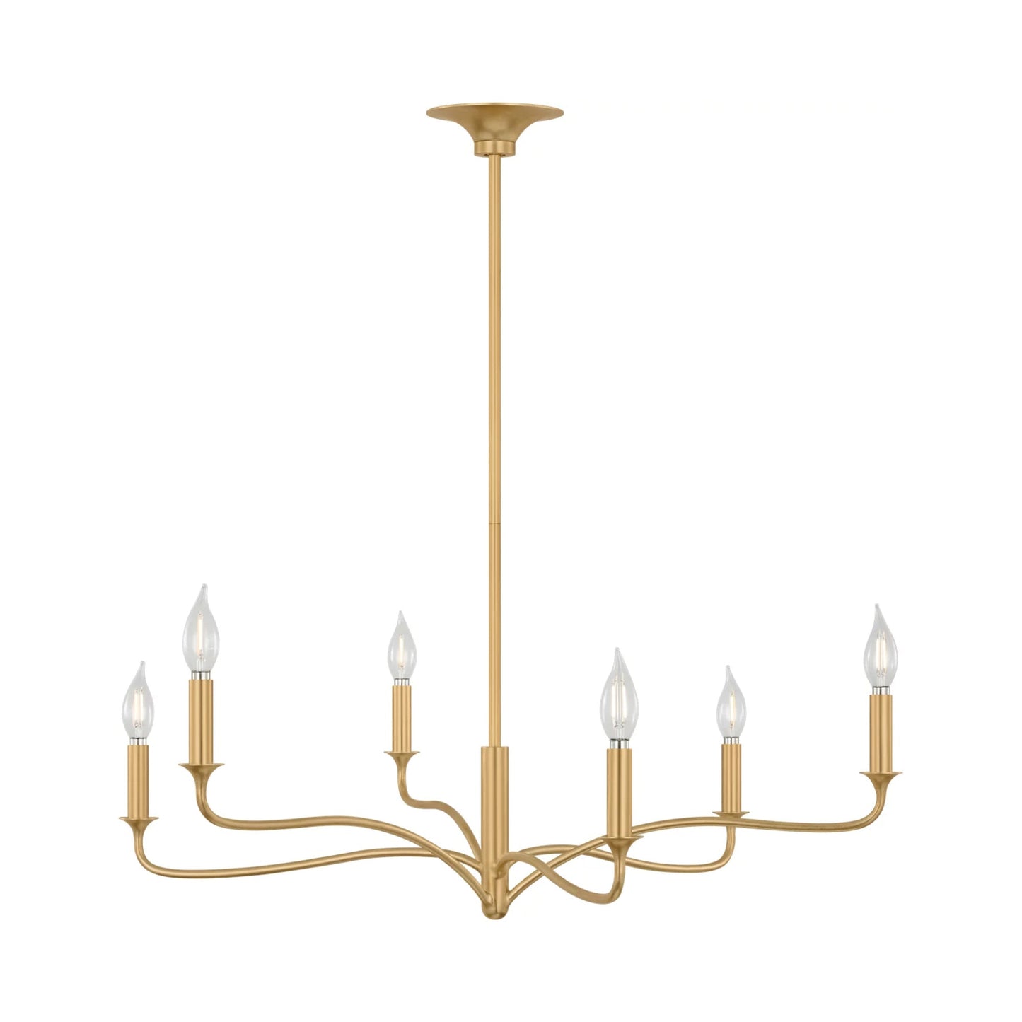 Chatsworth Chandelier in Gild (6-Light).