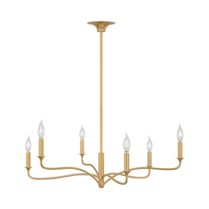 Chatsworth Chandelier in Gild (6-Light).