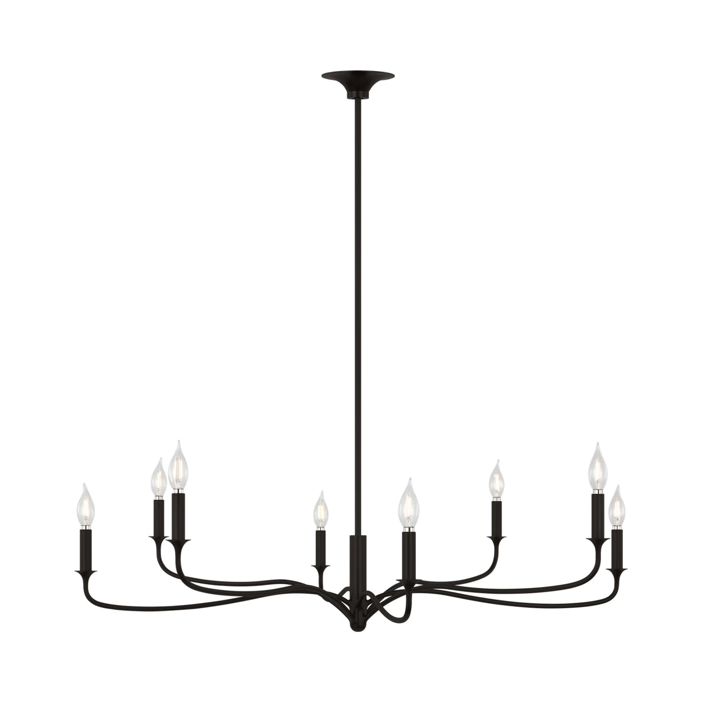 Chatsworth Chandelier in Aged Iron (8-Light).