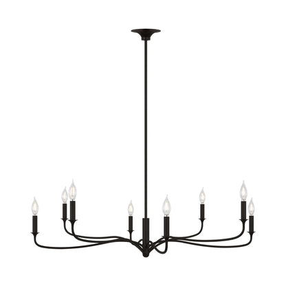 Chatsworth Chandelier in Aged Iron (8-Light).