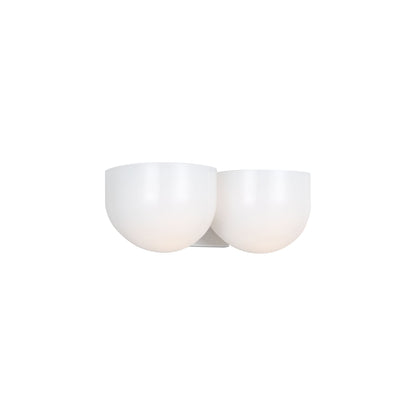 Cheverny Bath Vanity Light in Polished Nickel (2-Light).