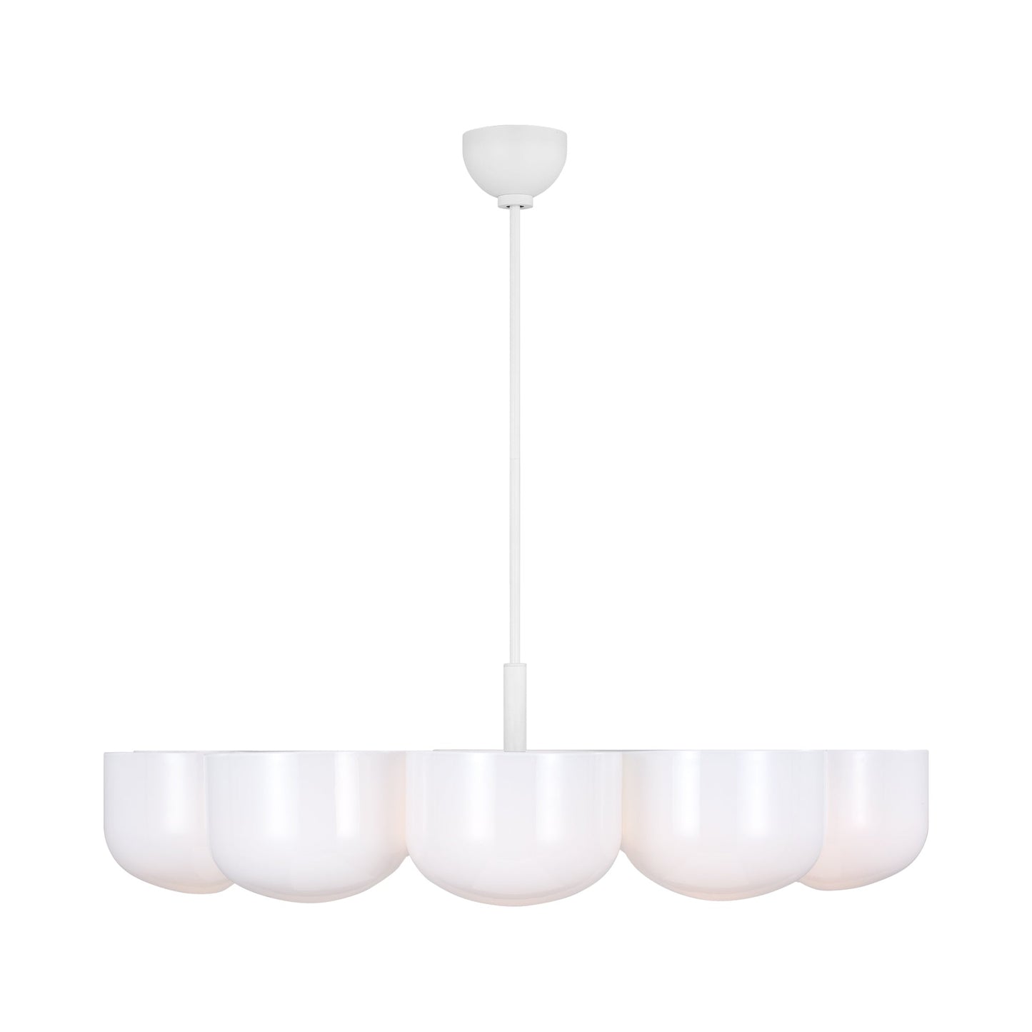 Cheverny Chandelier in Matte White.