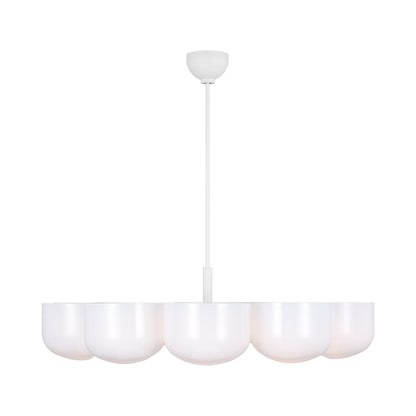 Cheverny Chandelier in Matte White.