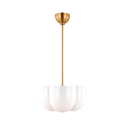 Cheverny Pendant Light in Burnished Brass.