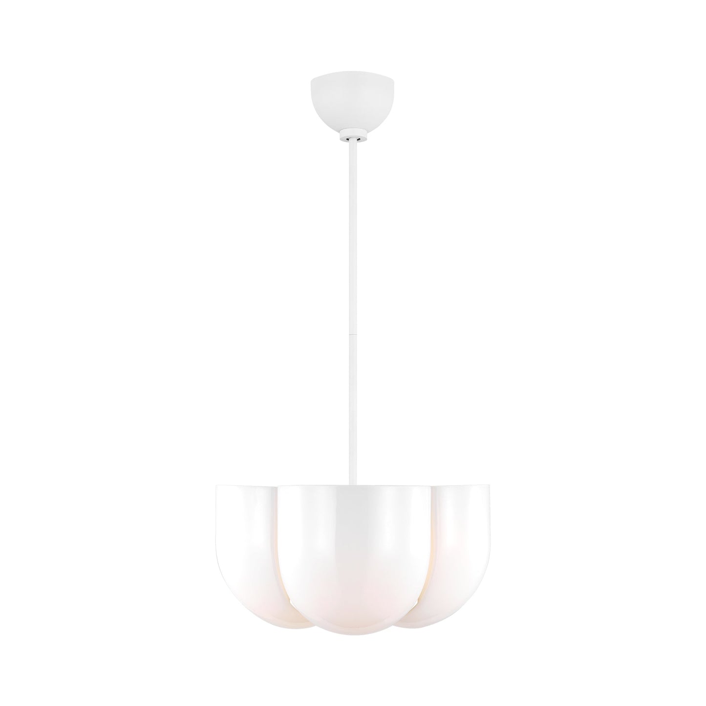 Cheverny Pendant Light in Matte White.