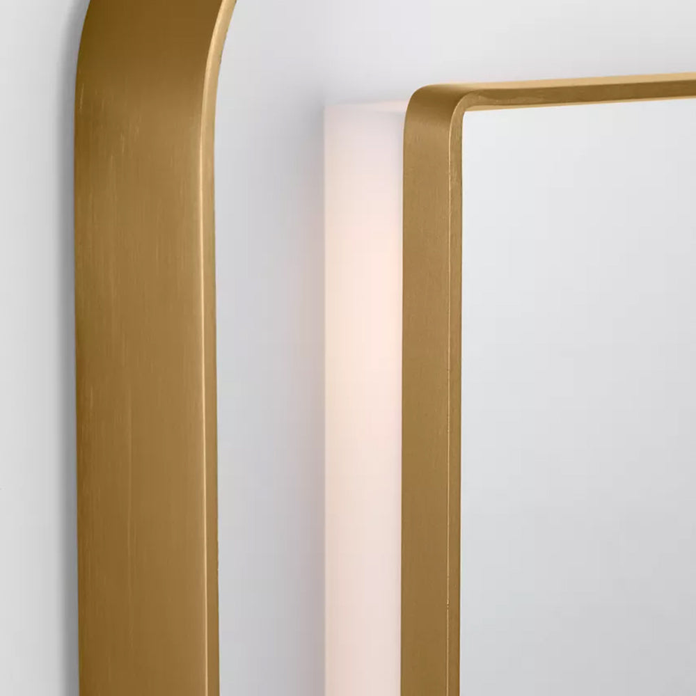 Chopin Rectangular LED Wall Mirror in Detail.