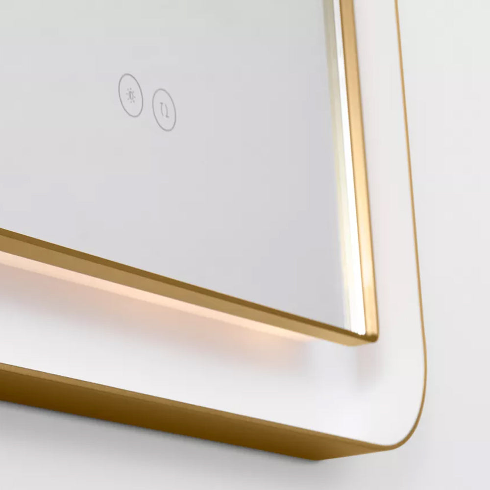 Chopin Rectangular LED Wall Mirror in Detail.
