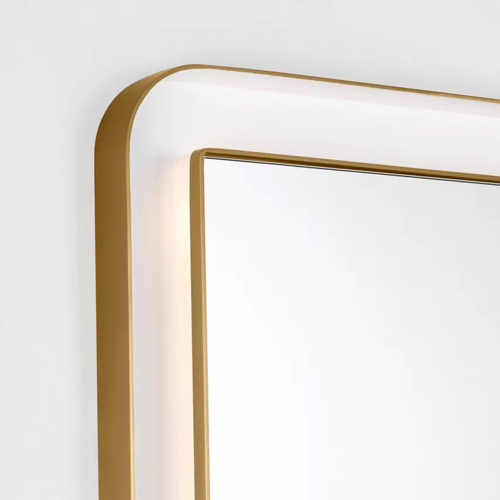 Chopin Rectangular LED Wall Mirror in Detail.