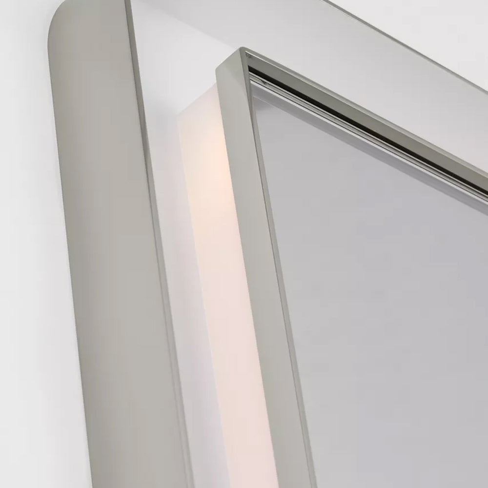 Chopin Rectangular LED Wall Mirror in Detail.