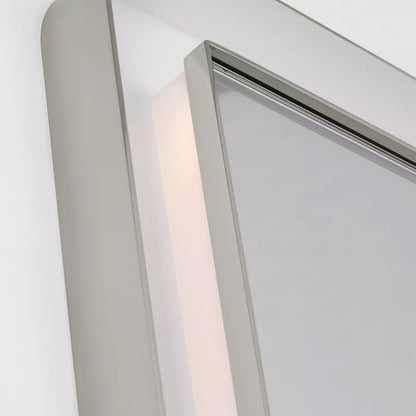 Chopin Rectangular LED Wall Mirror in Detail.