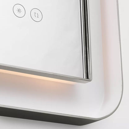 Chopin Rectangular LED Wall Mirror in Detail.