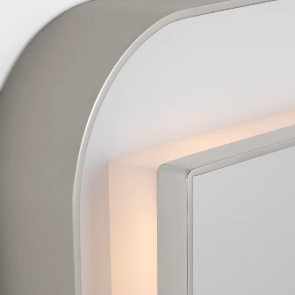 Chopin Rectangular LED Wall Mirror in Detail.
