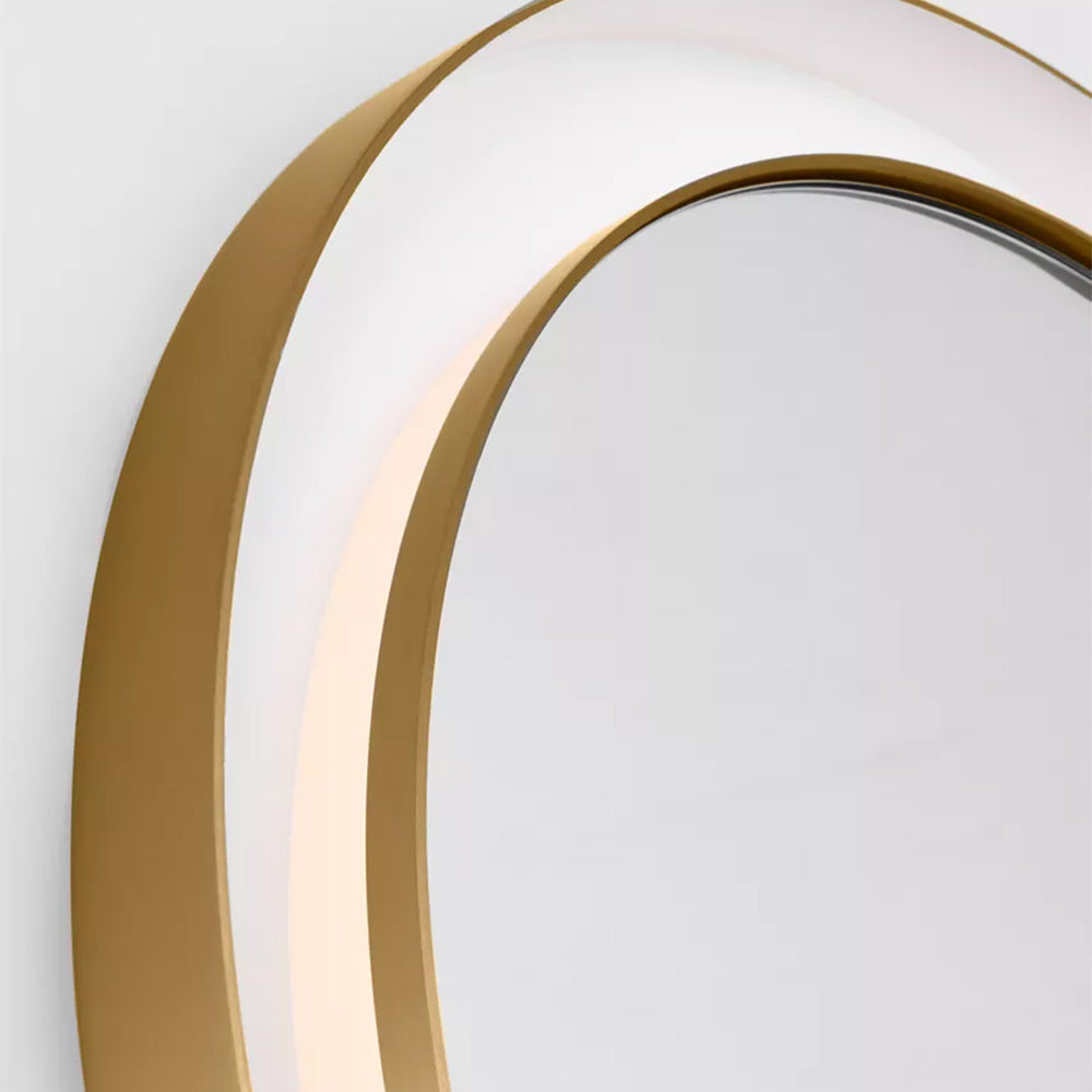 Chopin Round LED Wall Mirror in Detail.