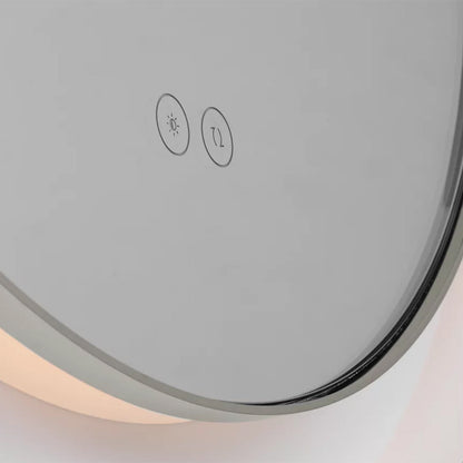 Chopin Round LED Wall Mirror in Detail.