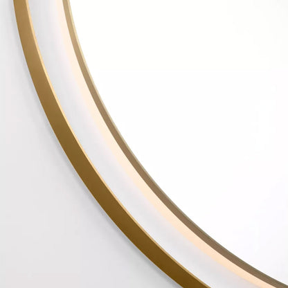 Chopin Round LED Wall Mirror in Detail.