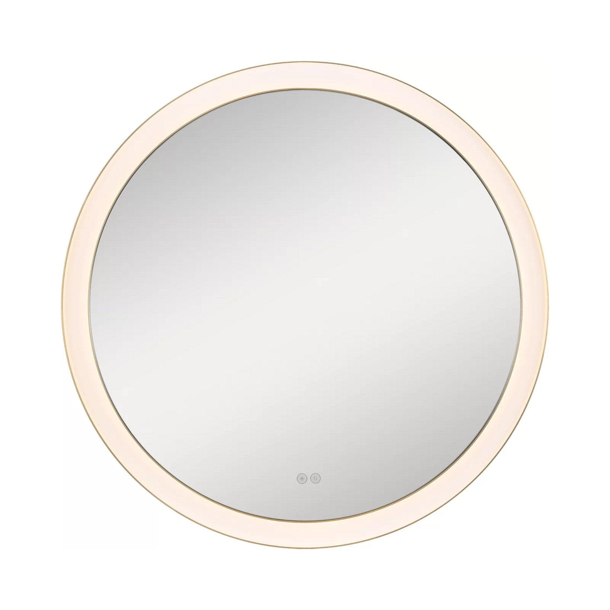 Chopin Round LED Wall Mirror in Detail.