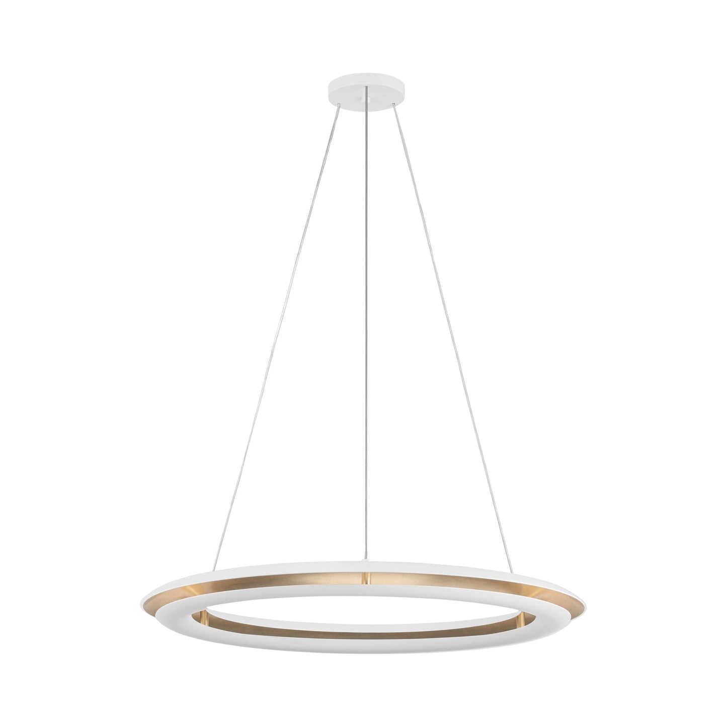 Cielo LED Chandelier in Matte White (Medium).