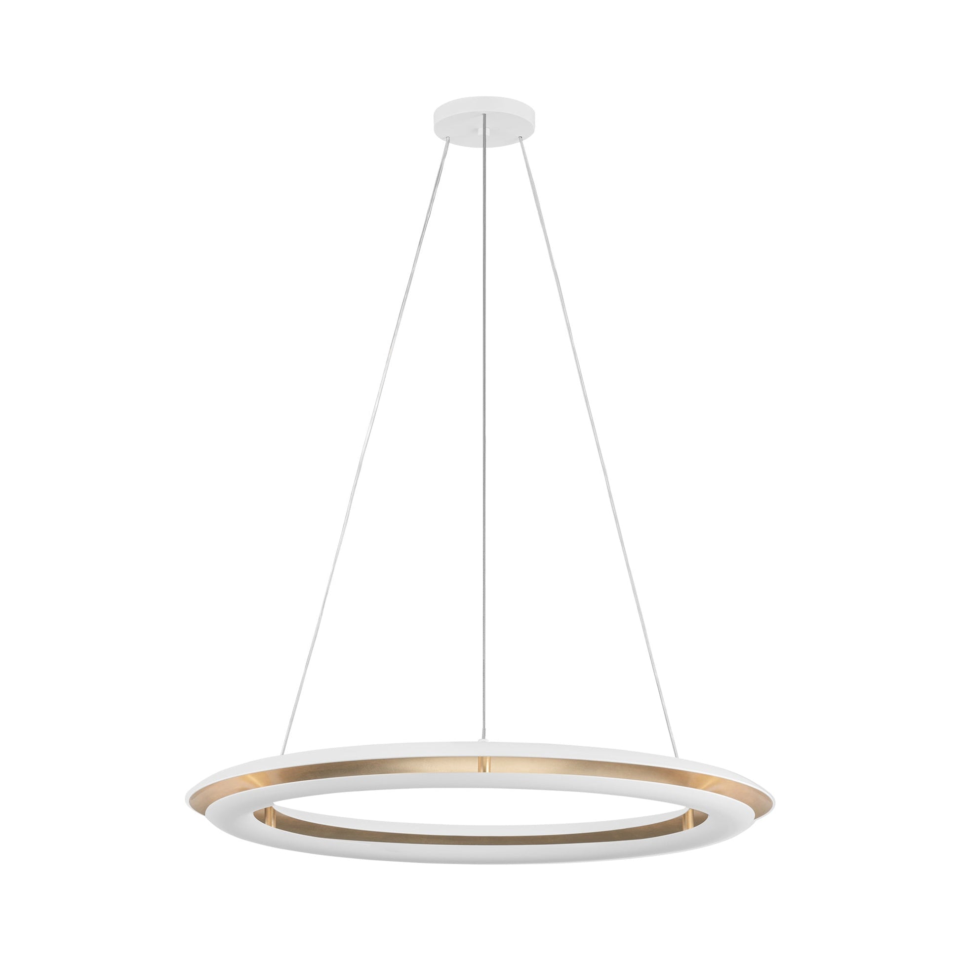 Cielo LED Chandelier in Matte White (Medium).