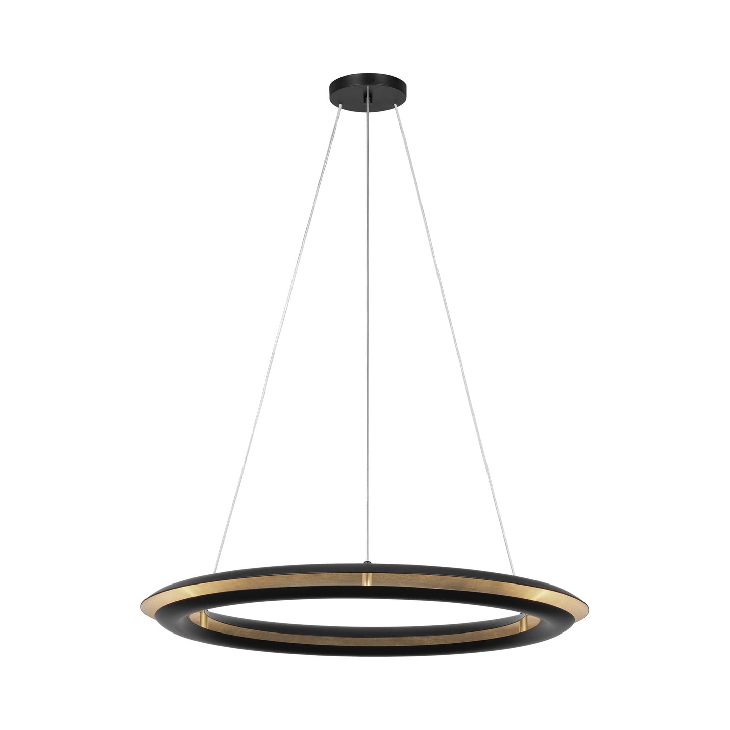 Cielo LED Chandelier in Midnight Black (Medium).