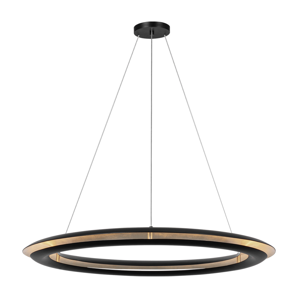 Cielo LED Chandelier in Midnight Black (Large).