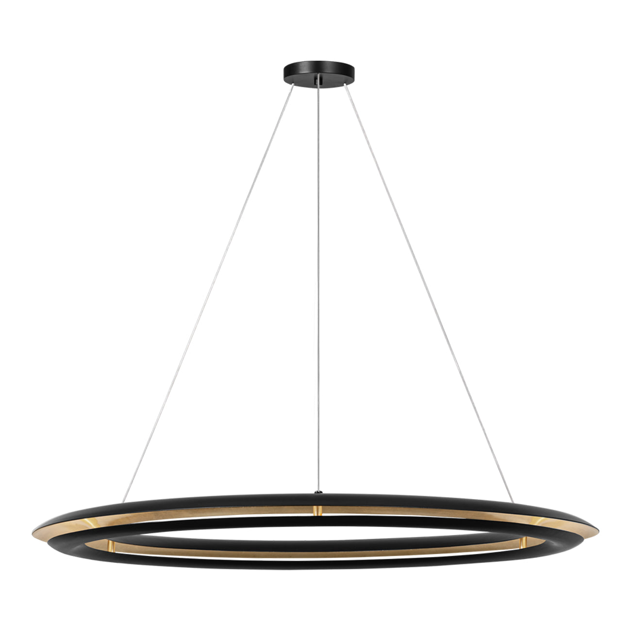 Cielo LED Chandelier in Midnight Black (X-Large).