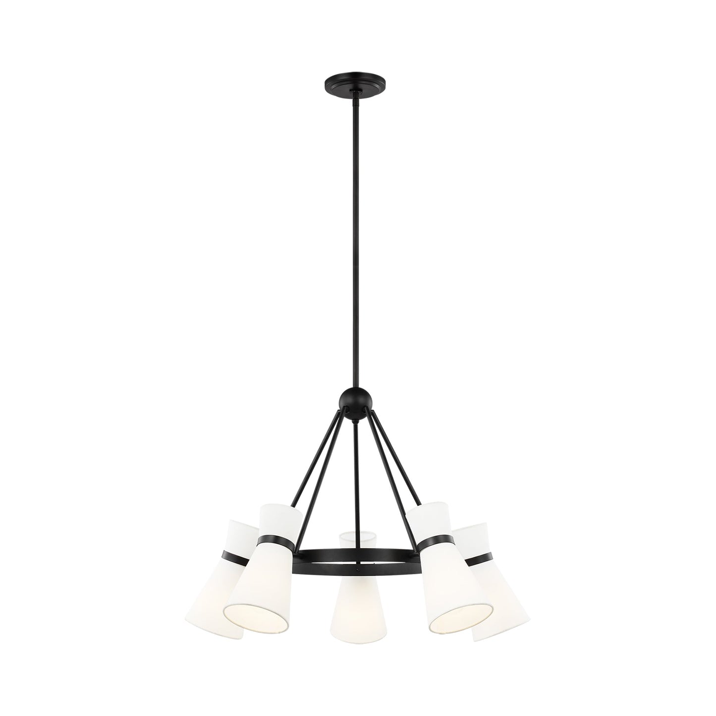 Clark Chandelier in Midnight Black.