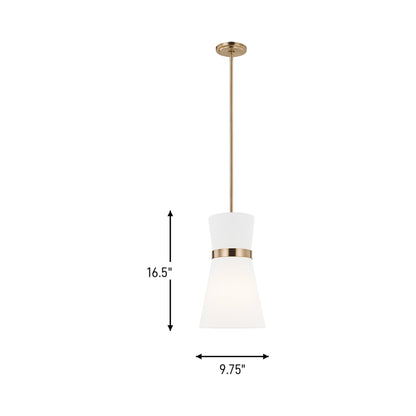 Clark Pendant Light - line drawing.