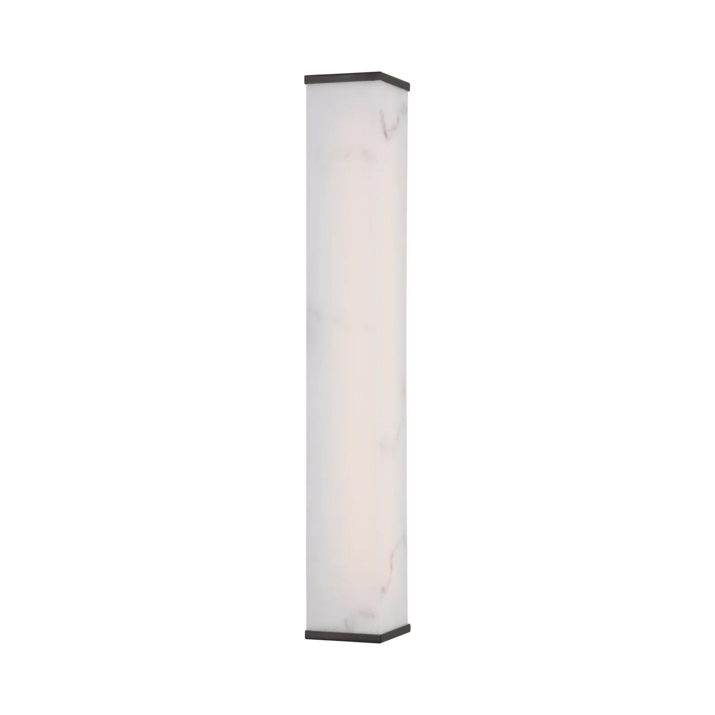 Cleor Rectangular LED Bath Wall Light in Aged Iron.