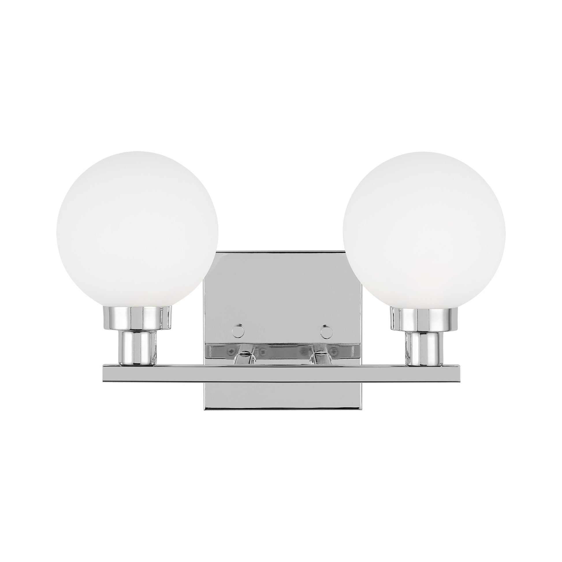Clybourn Bath Wall Light in Chrome (2-Light).