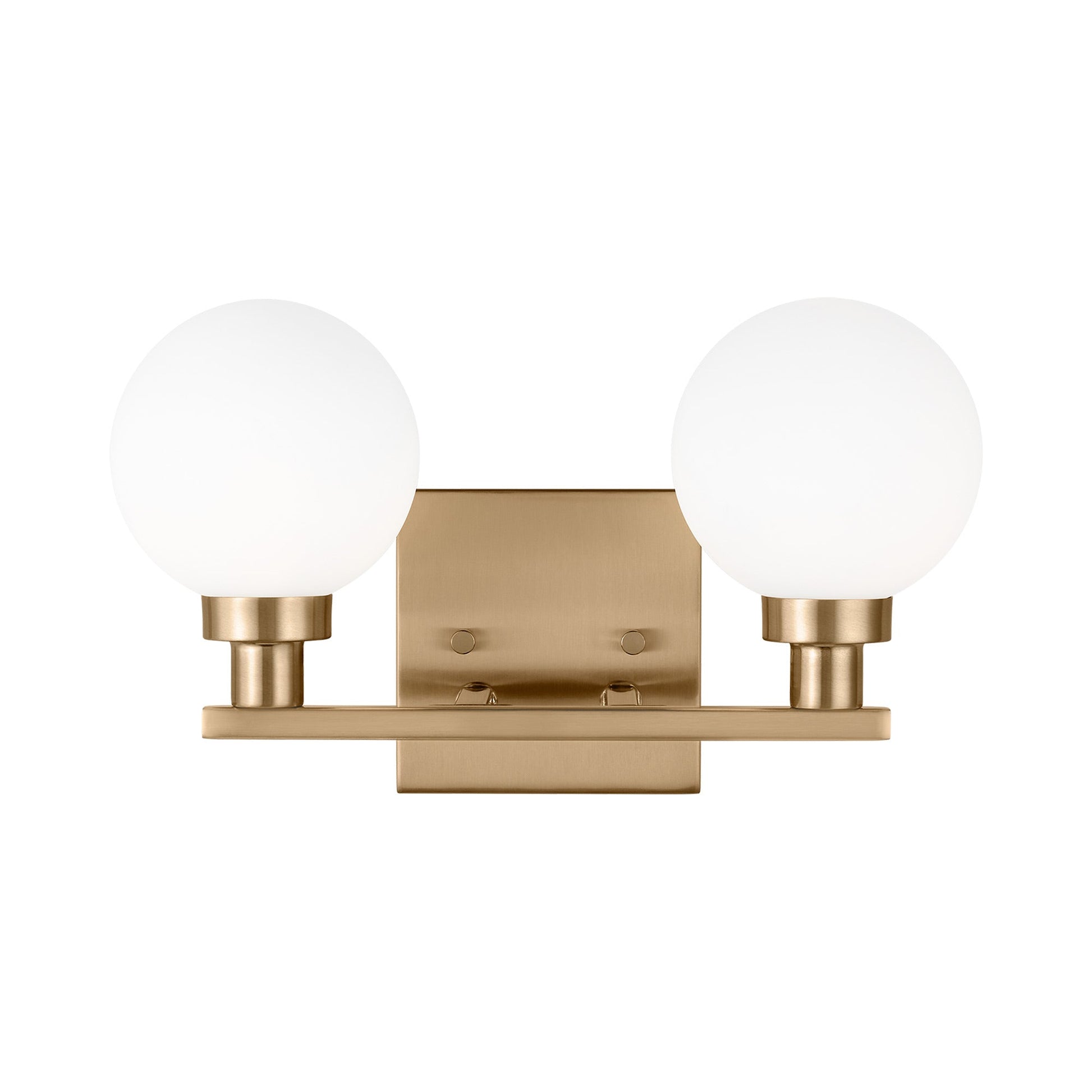 Clybourn Bath Wall Light in Satin Brass (2-Light).