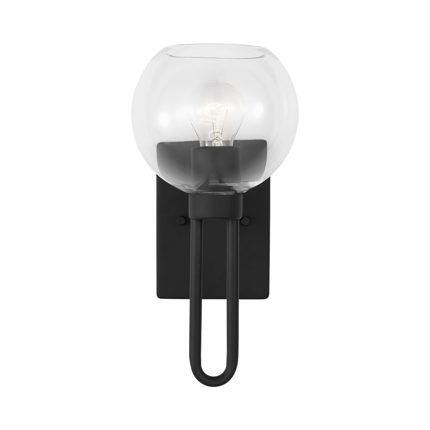 Codyn Bath Wall Light in Midnight Black (1-Light).