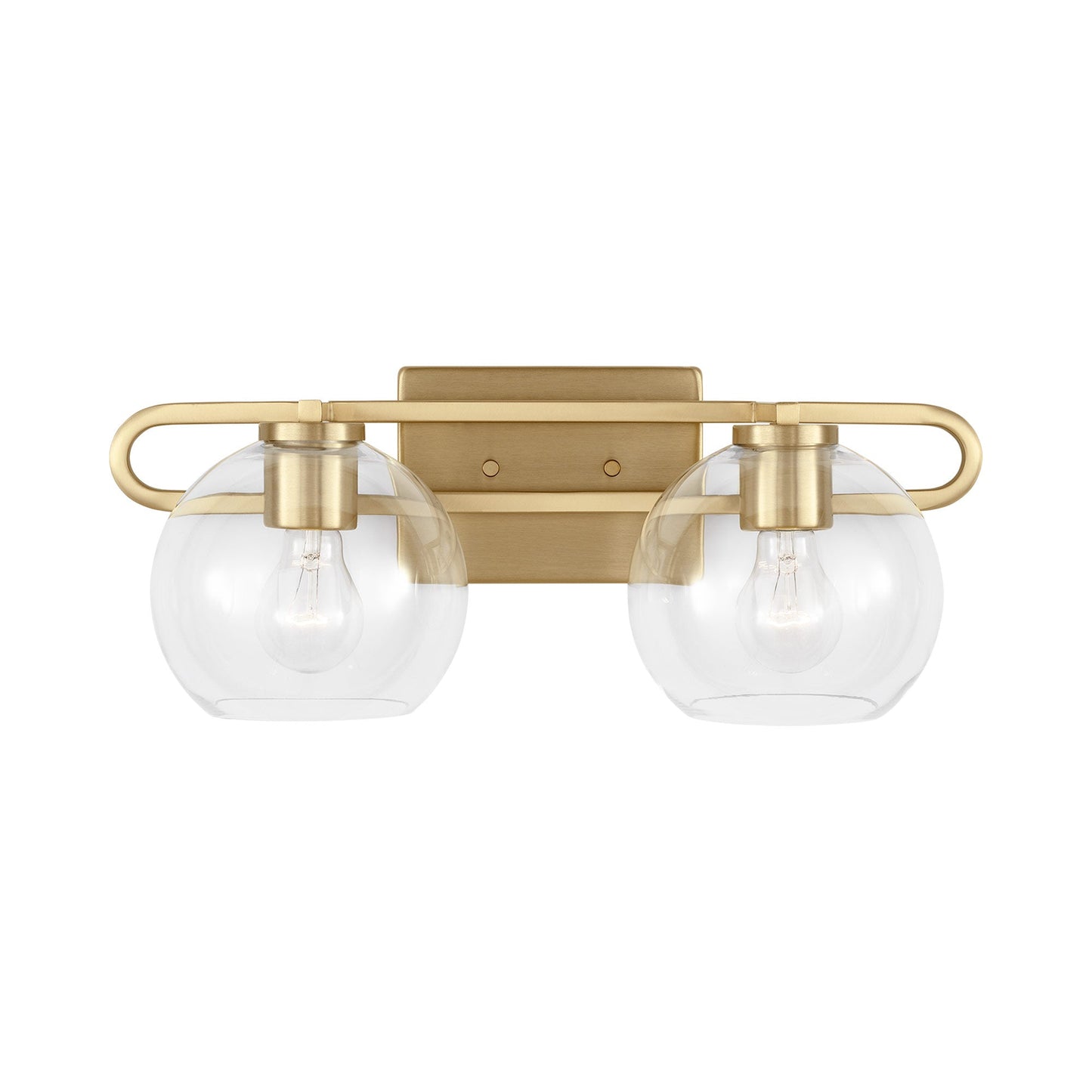 Codyn Bath Wall Light in Satin Brass (2-Light).