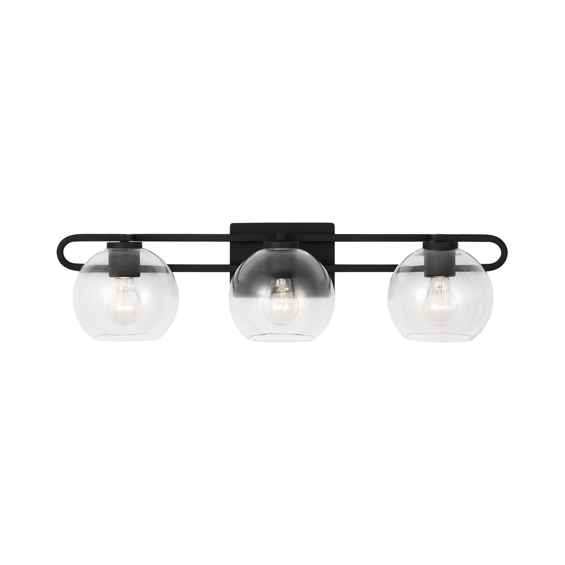 Codyn Bath Wall Light in Midnight Black (3-Light).