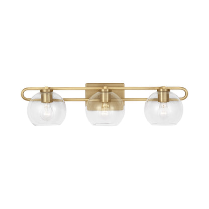 Codyn Bath Wall Light in Satin Brass (3-Light).