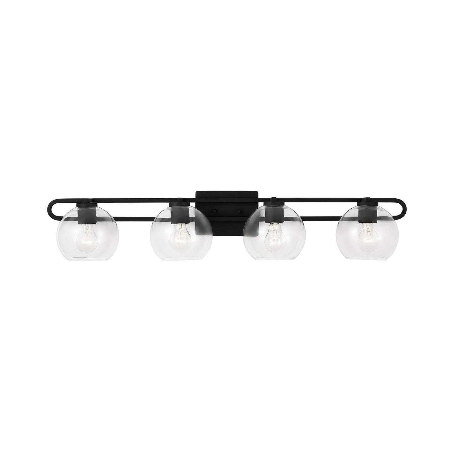 Codyn Bath Wall Light in Midnight Black (4-Light).