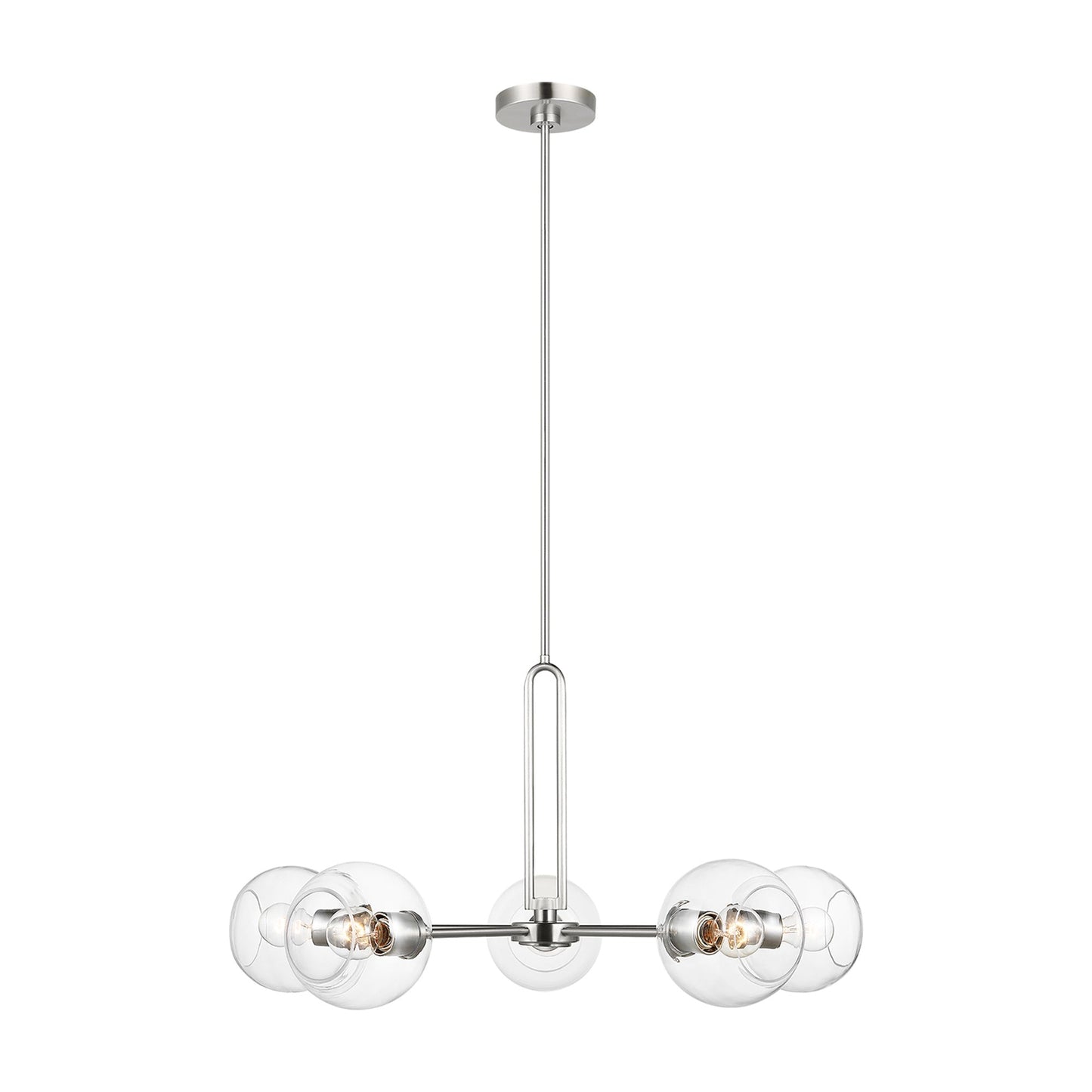 Codyn Chandelier in Brushed Nickel (Large).
